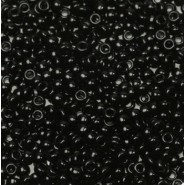 Miyuki rocailles kralen 11/0 - Opaque black 11-401